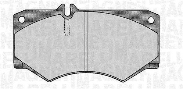 MAGNETI MARELLI Piduriklotsi komplekt,ketaspidur 363916060325